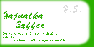 hajnalka saffer business card